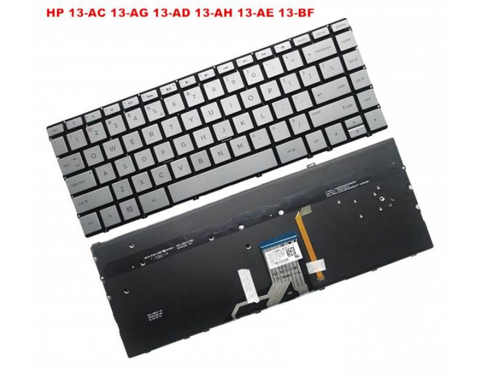 LAPTOP KEYBOARD FOR HP SPECTRE X360 13AC SILVER (WITH BACKLIT)